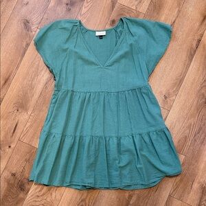 Women’s Flutter Short Sleeve Mini Skater Dress